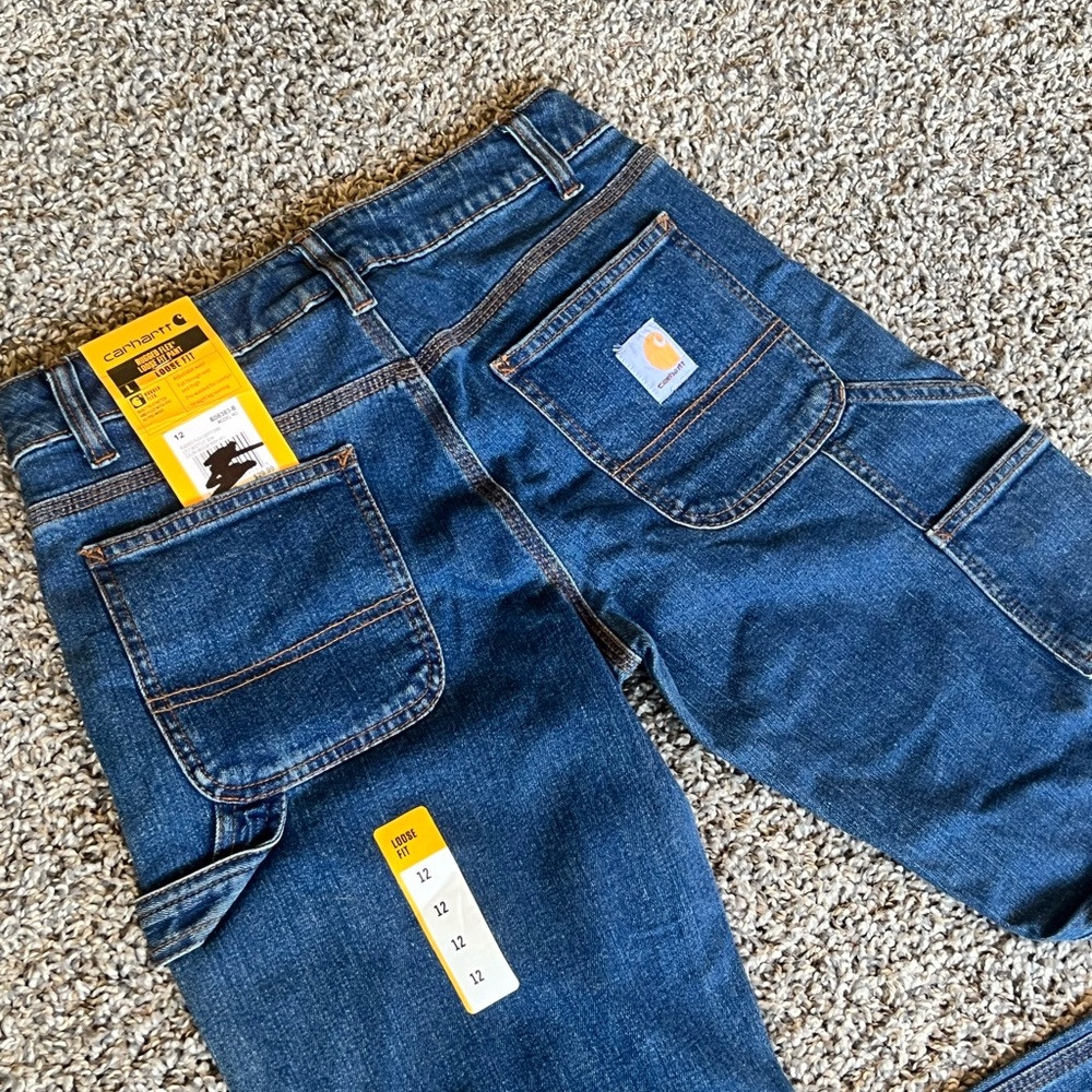 Carhartt kids size 12 Blue Jeans